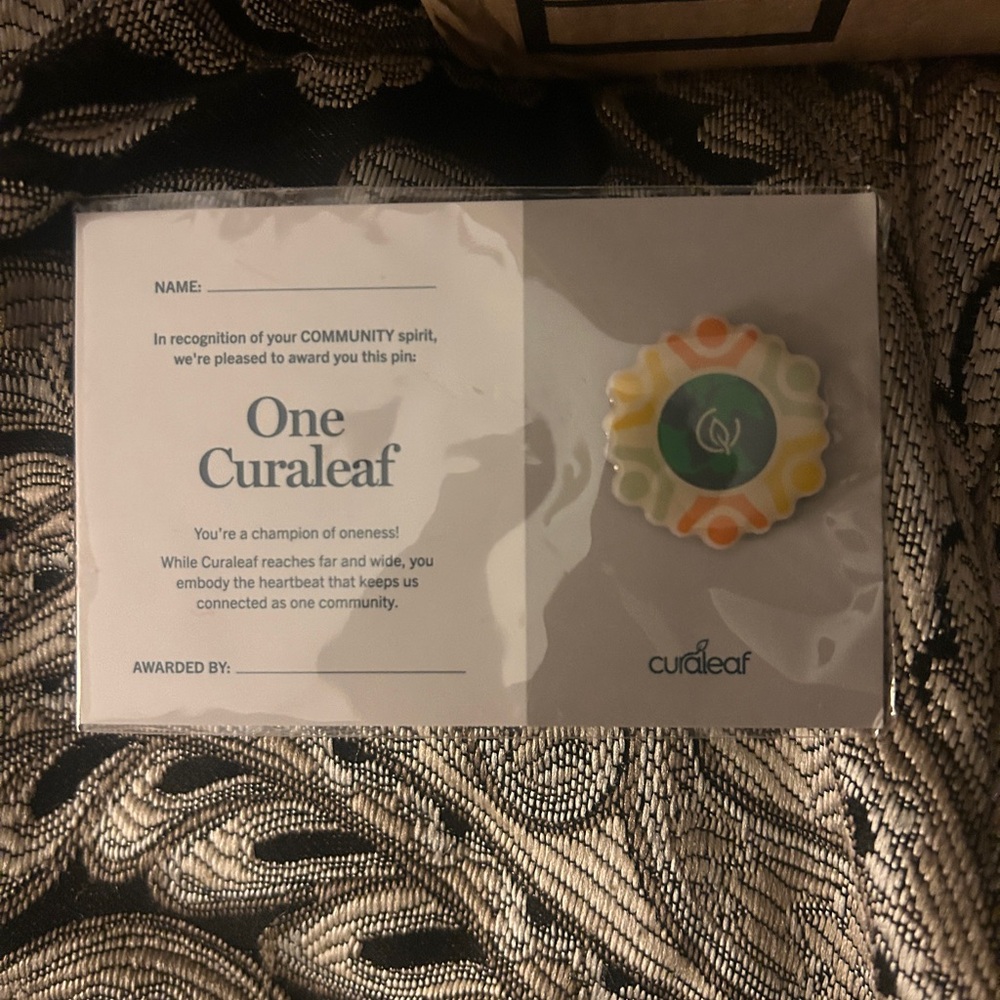 Curaleaf One Curaleaf Award Pin - Multicolor